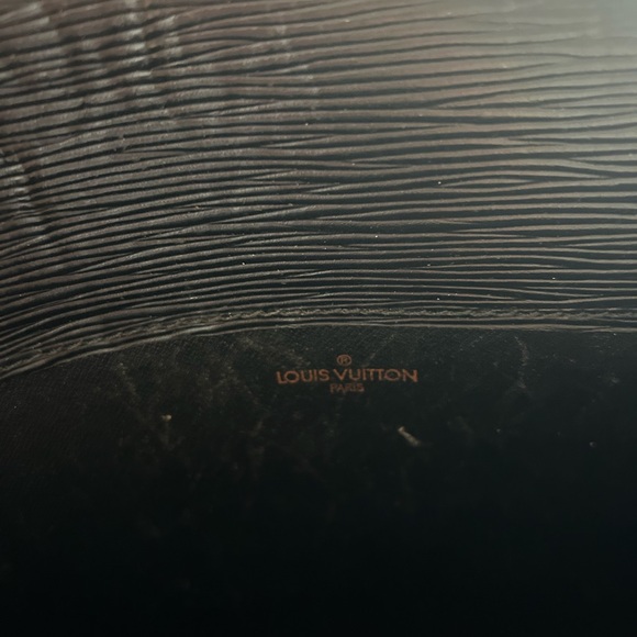 Black Louis Vuitton epi leather briefcase style tote - Picture 6 of 11